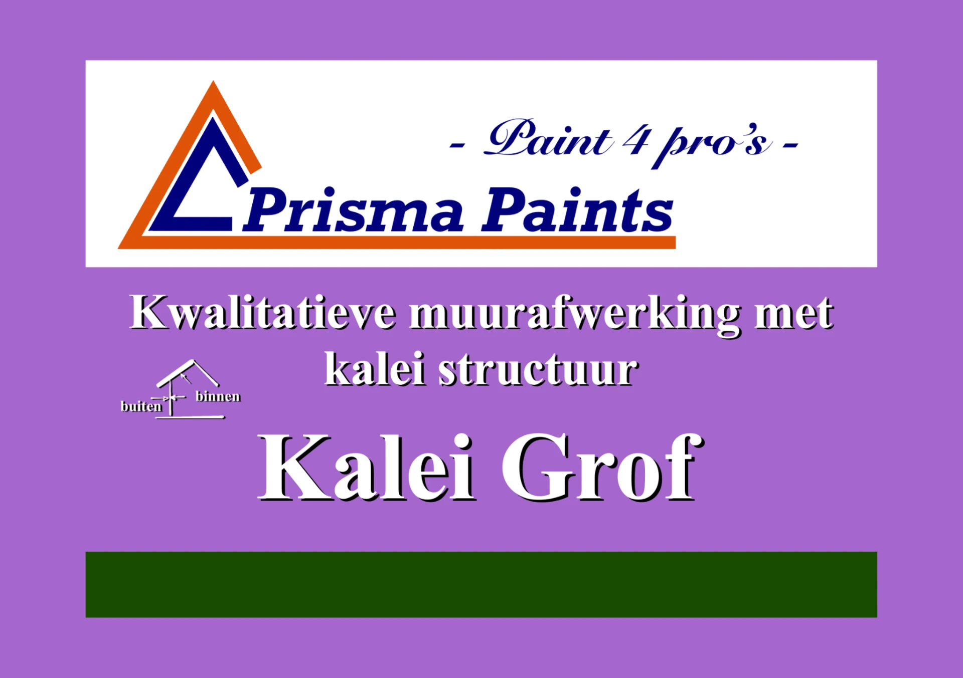 Etiket van Prisma Paints Kalei Grof