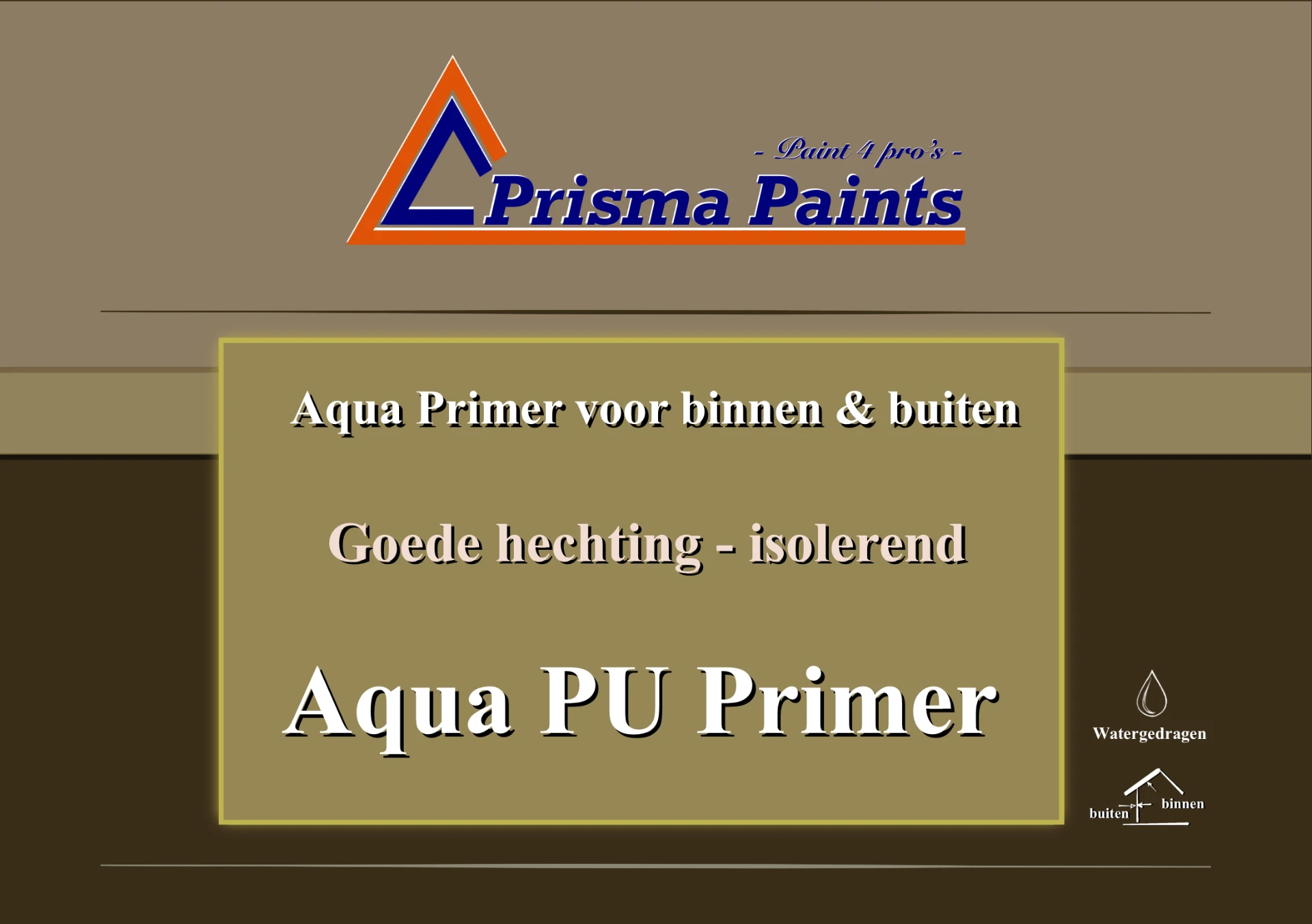 Etiket van Prisma Paints Aqua PU Primer