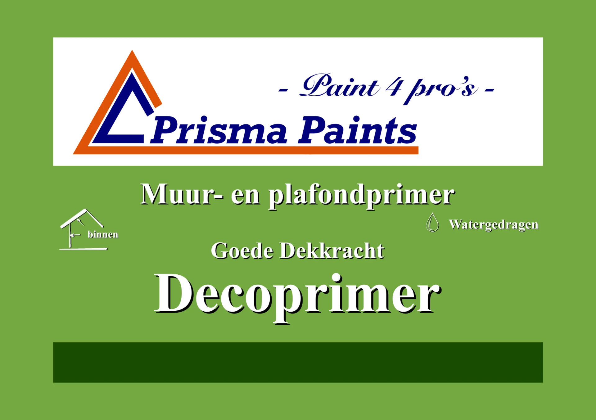 Etiket van Prisma Paints DecoPrimer