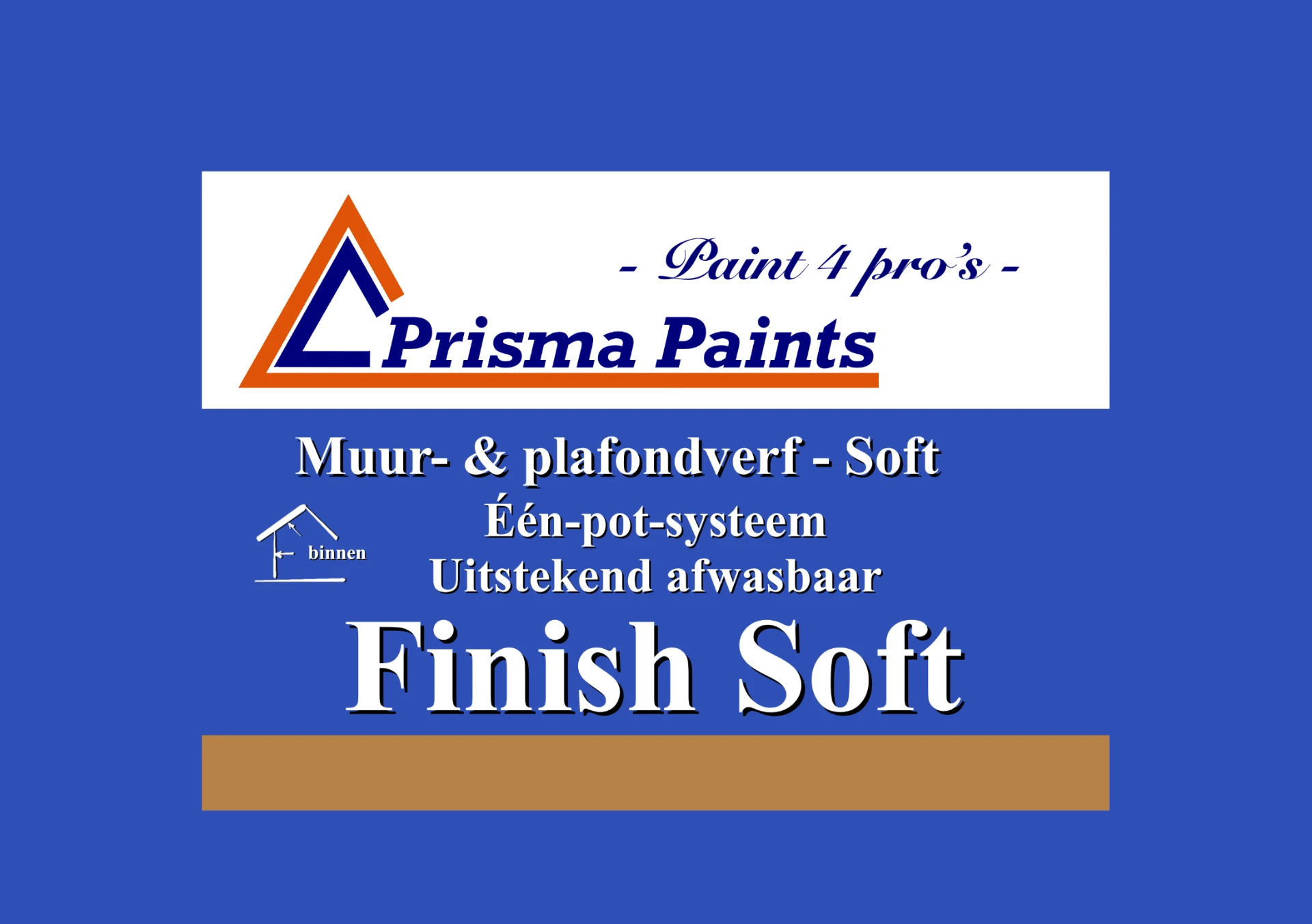Etiket van Prisma Paints Finish Soft