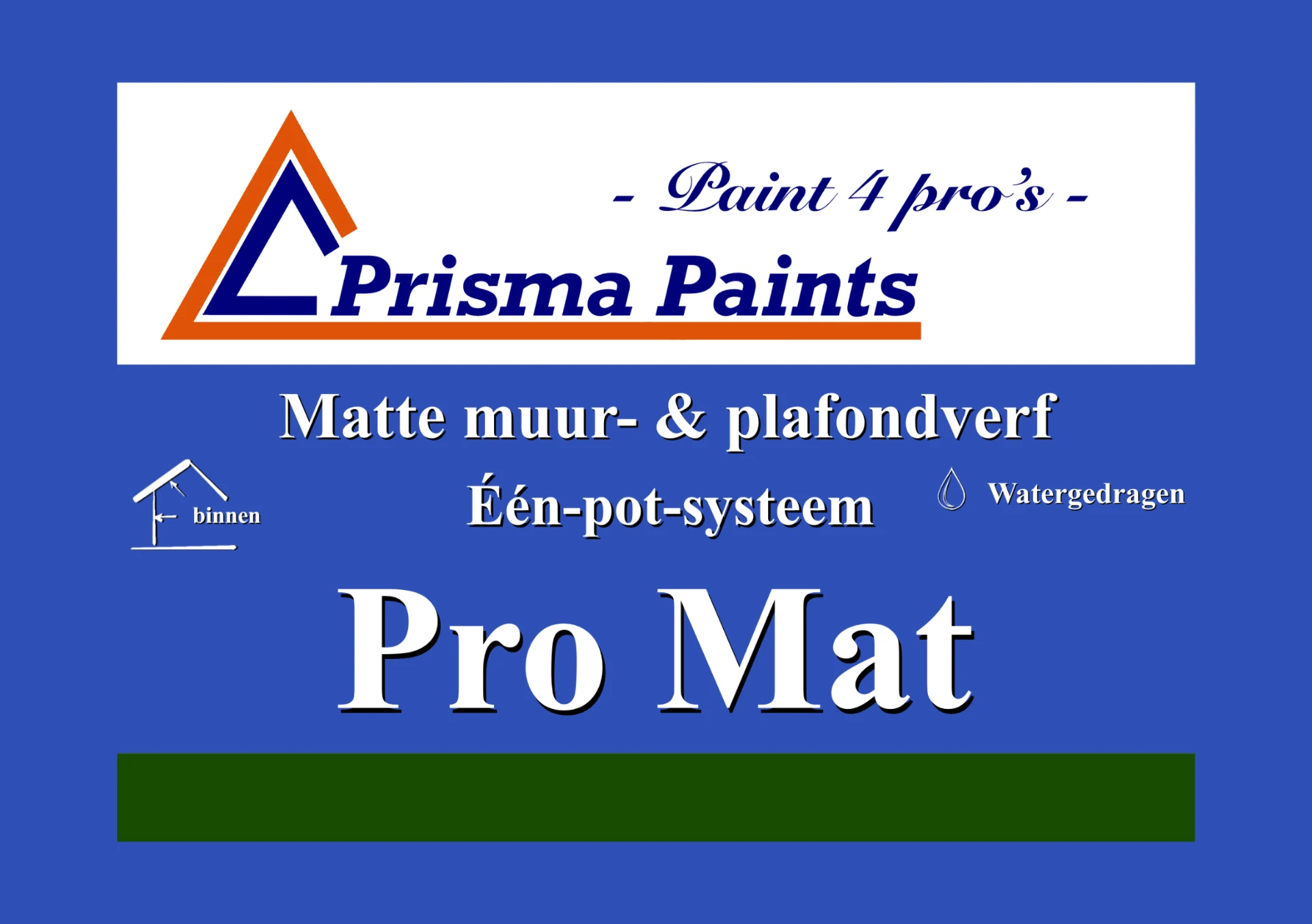 Etiket van Prisma Paints Pro Mat